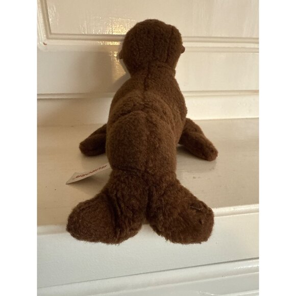 Aurora Brown Plush Seal Toy 9" Stuffed Animal Soft Polyester Filler Collectible - Picture 5 of 5